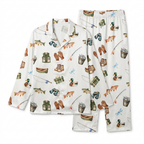 Long-Sleeved Men's Pajama Set in Fishing Buddy