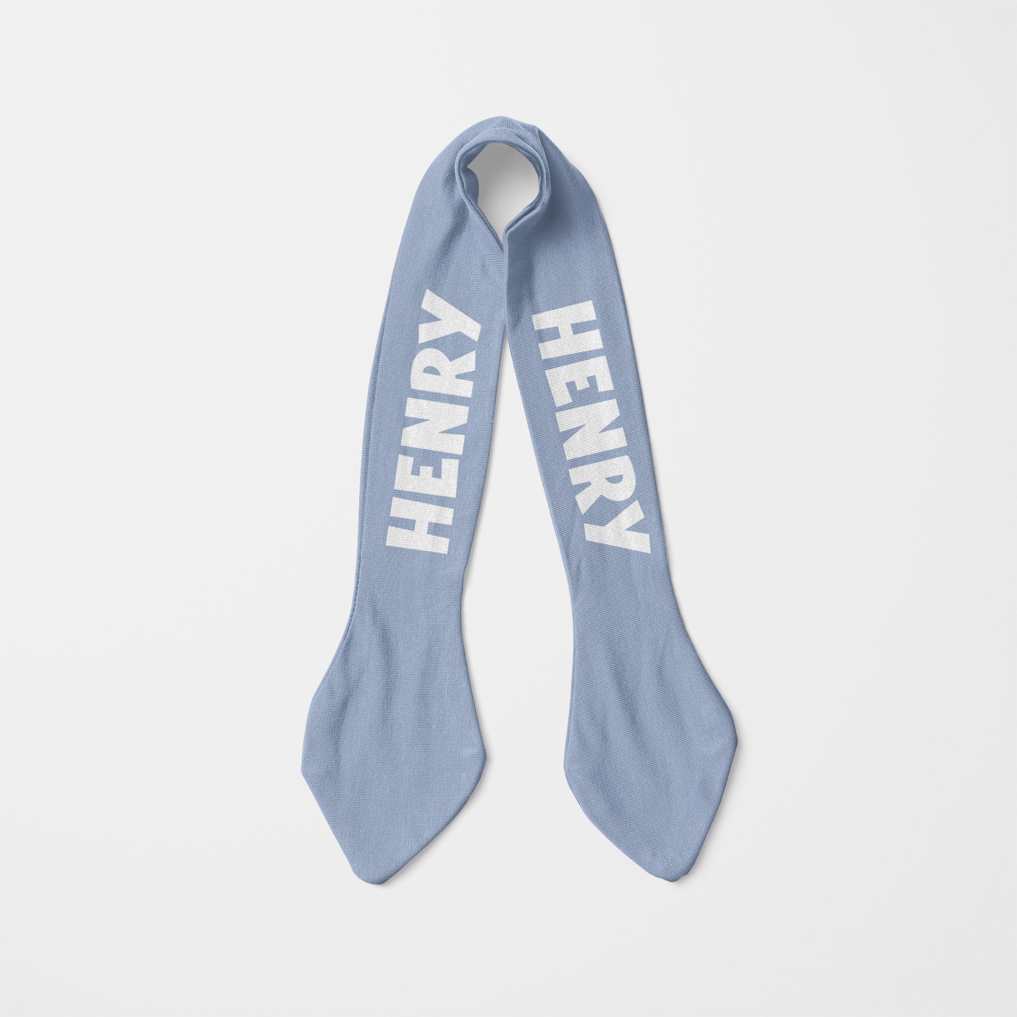 Personalized Knotted Headband in Cloud Blue