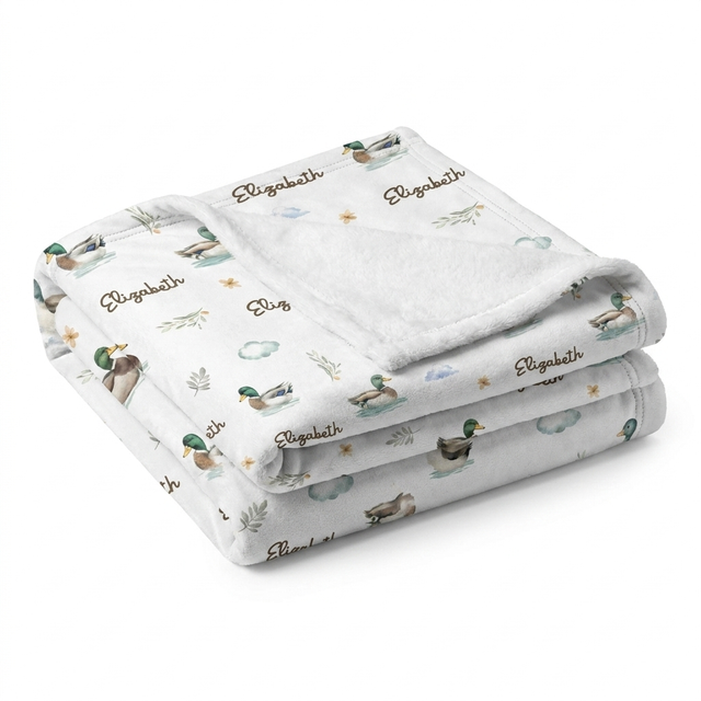 Personalized Blanket in Mallard