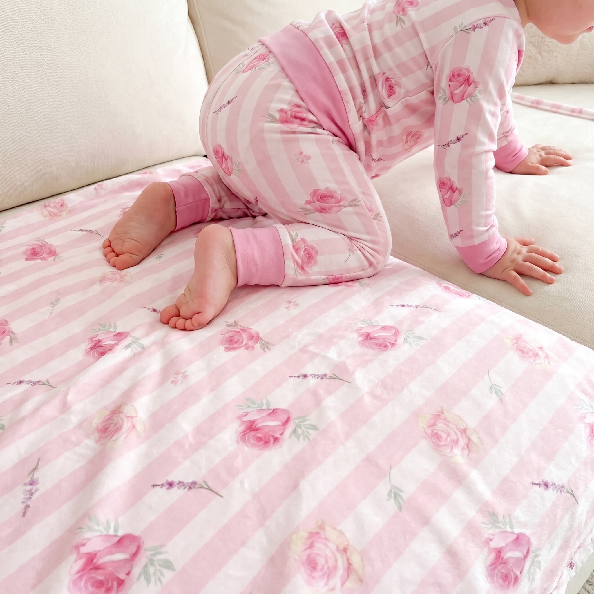 Personalized Blanket in Rosy