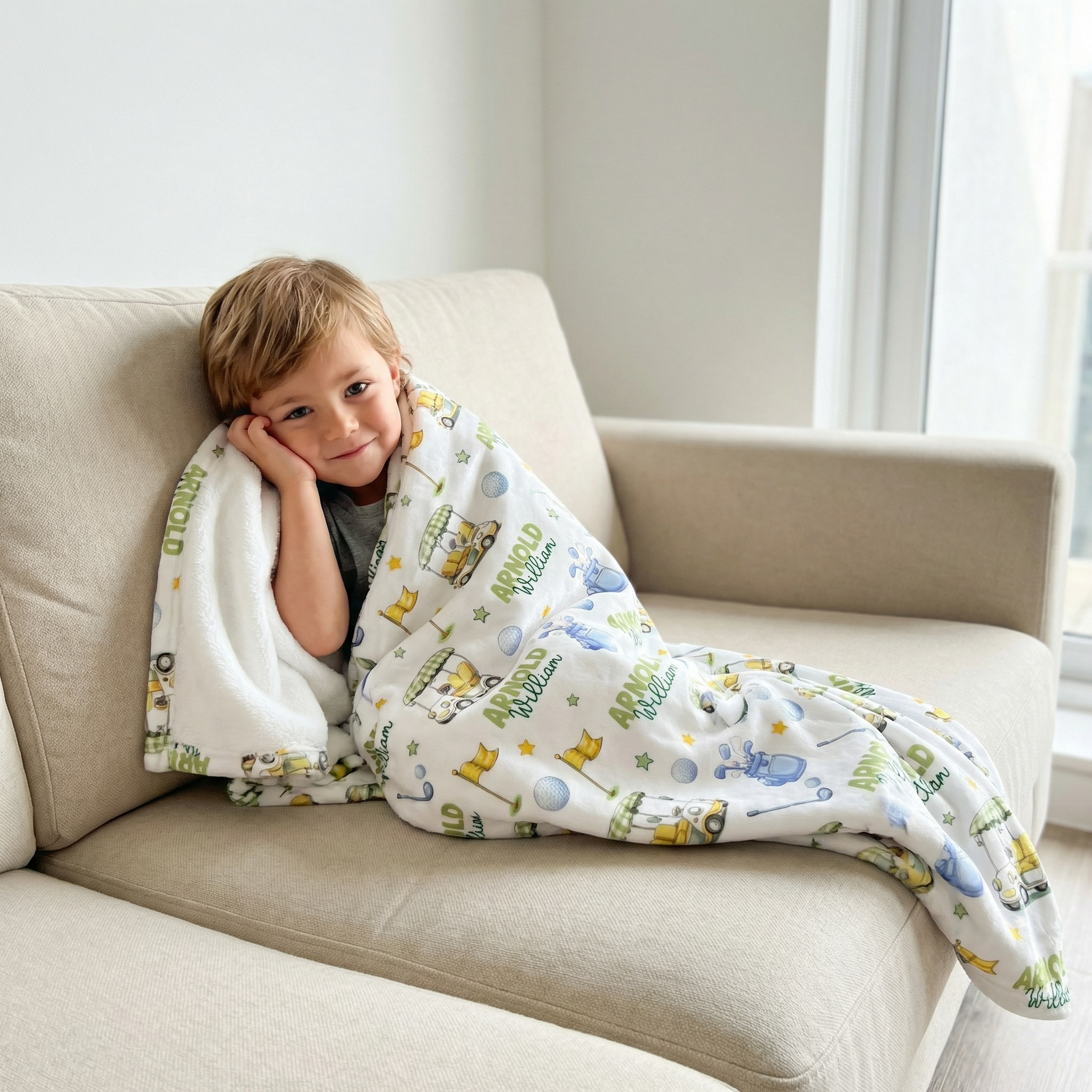 Personalized Blanket in Country Club Cuties