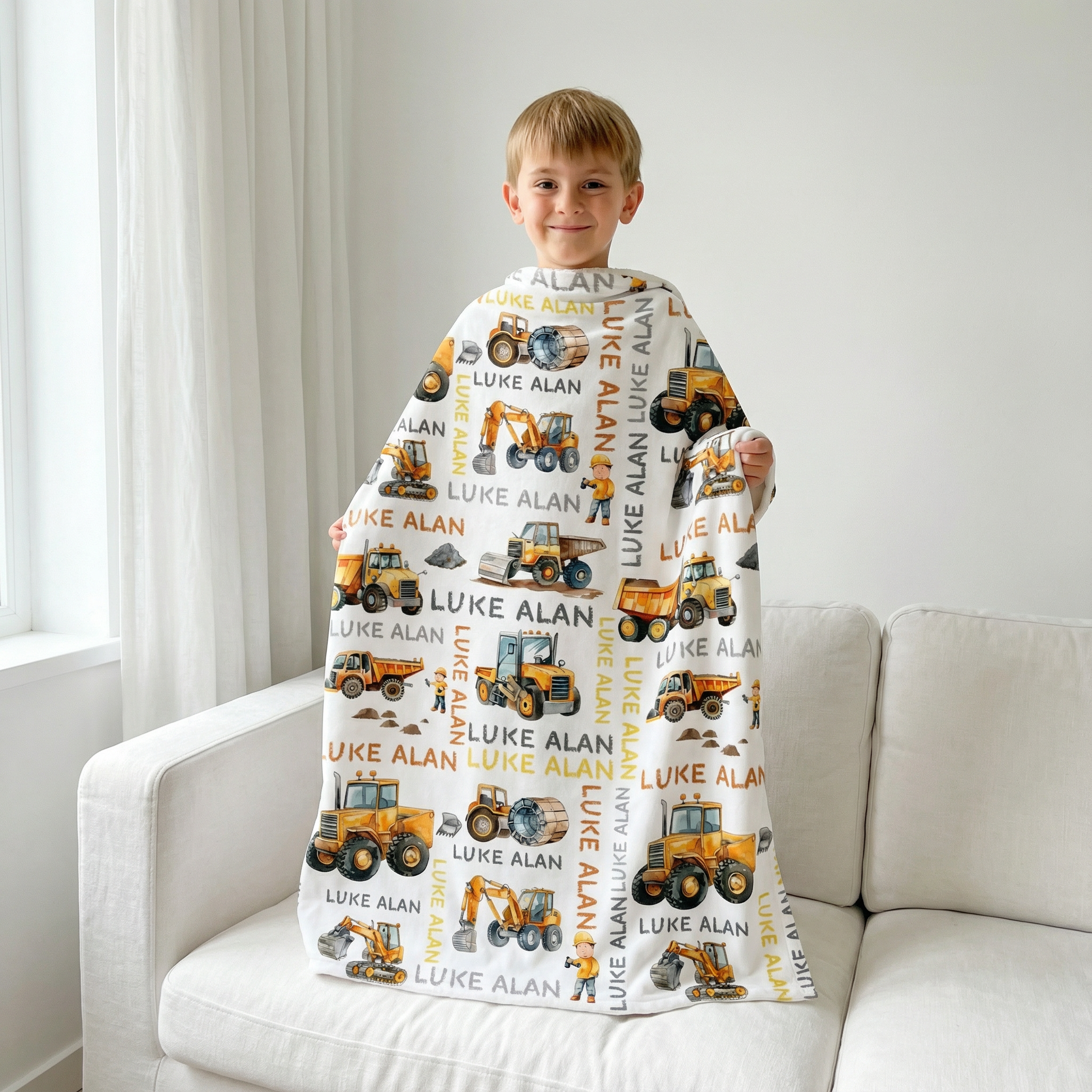 Personalized Blanket in Truck