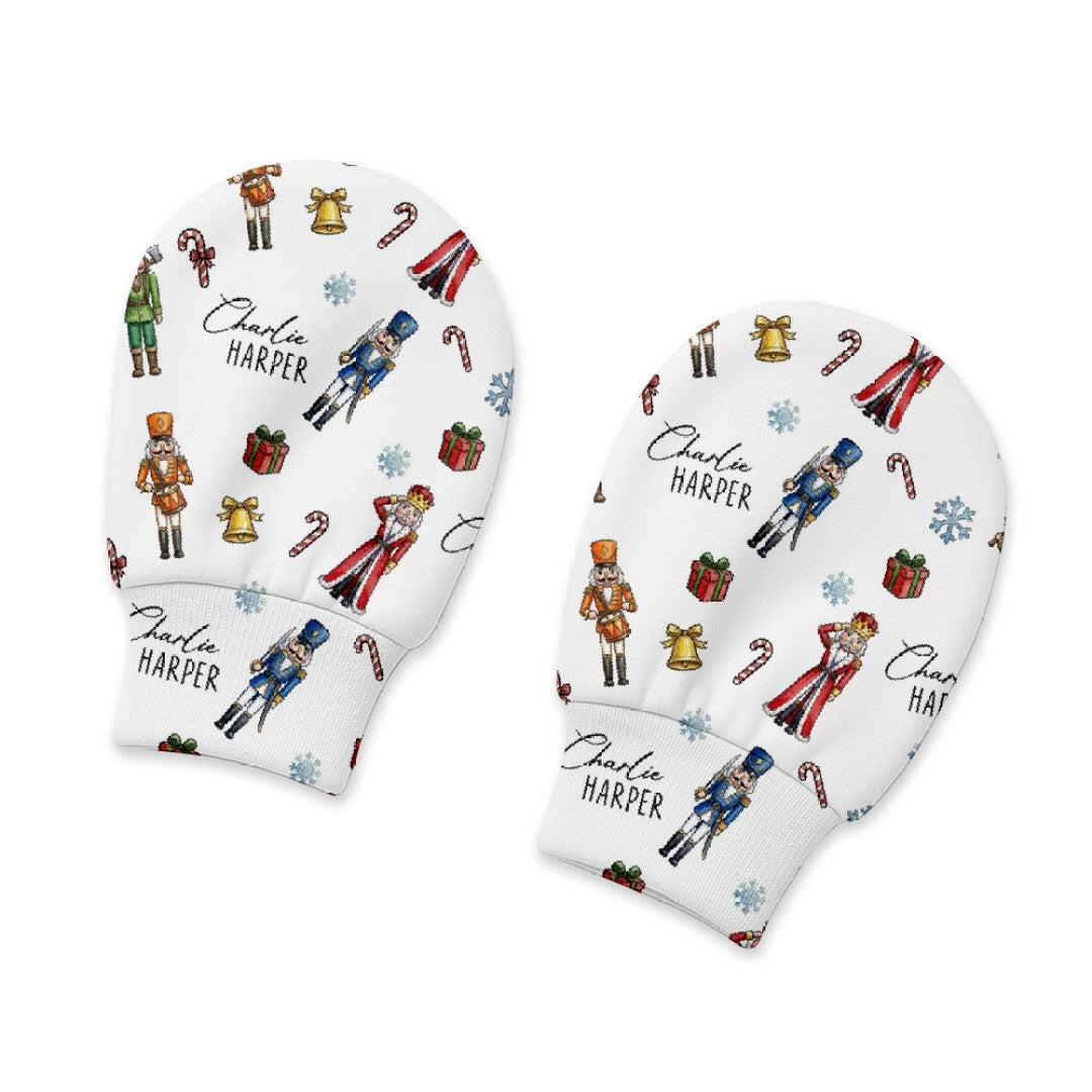Nutcracker Personalized Baby Mittens