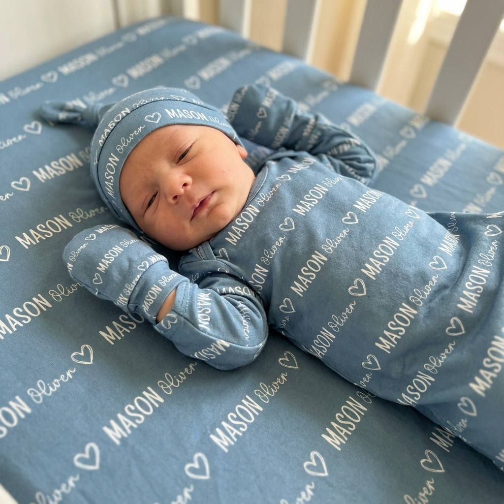 Personalized Mittens in Mono Name