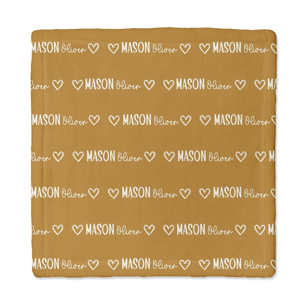 Personalized Lovey Blanket in Mono Name