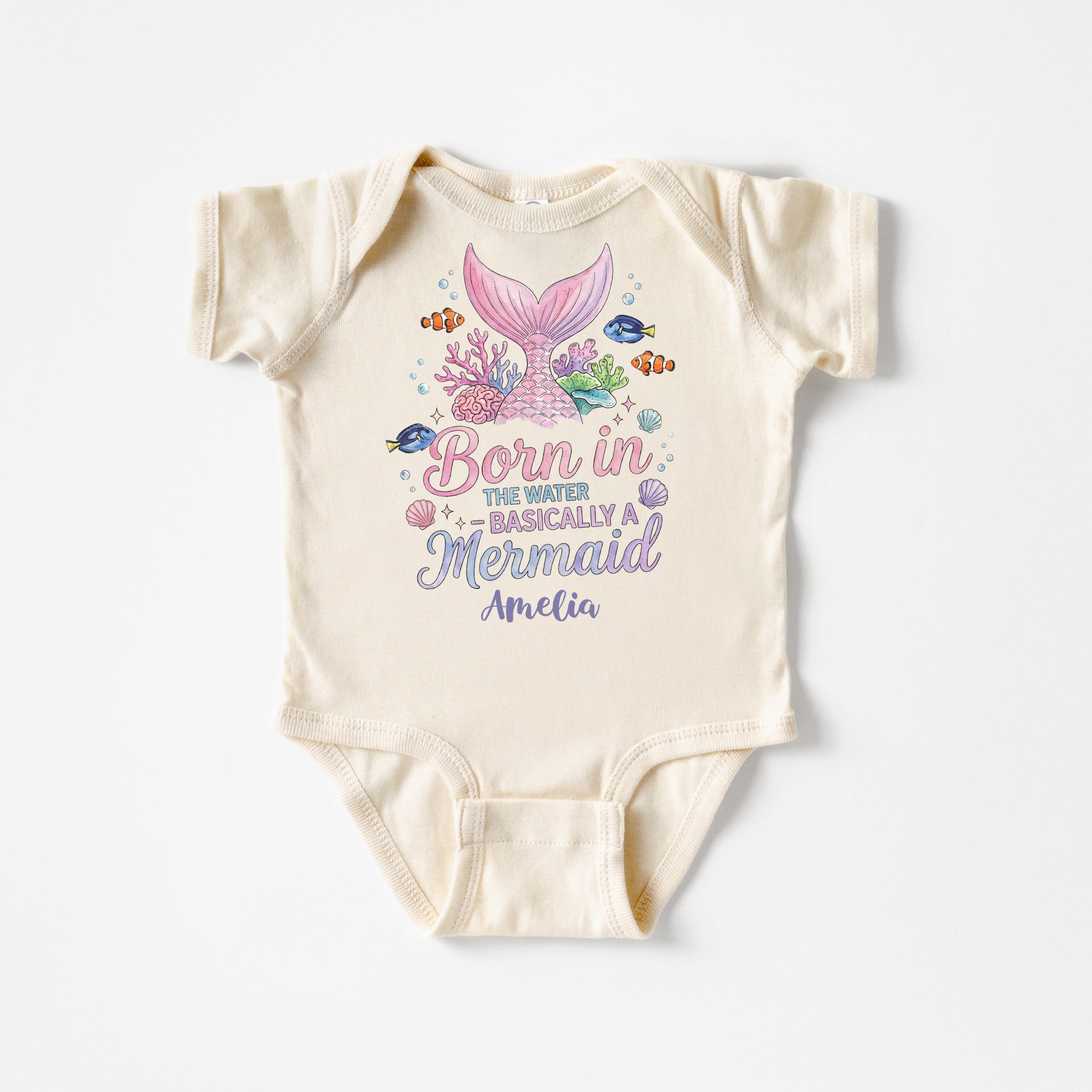 Personalized Bodysuit in Little Mermaid