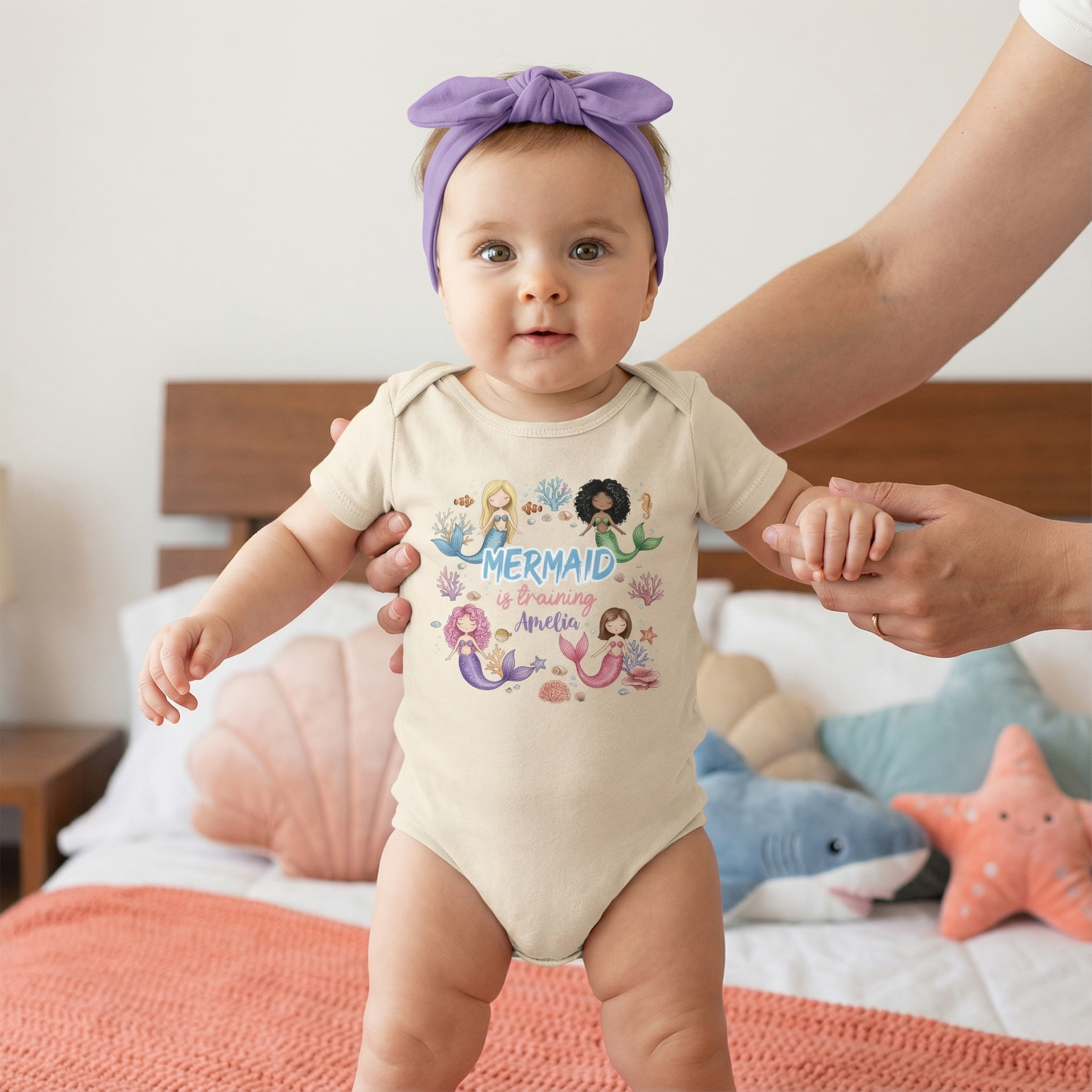 Personalized Bodysuit in Mermaid is training