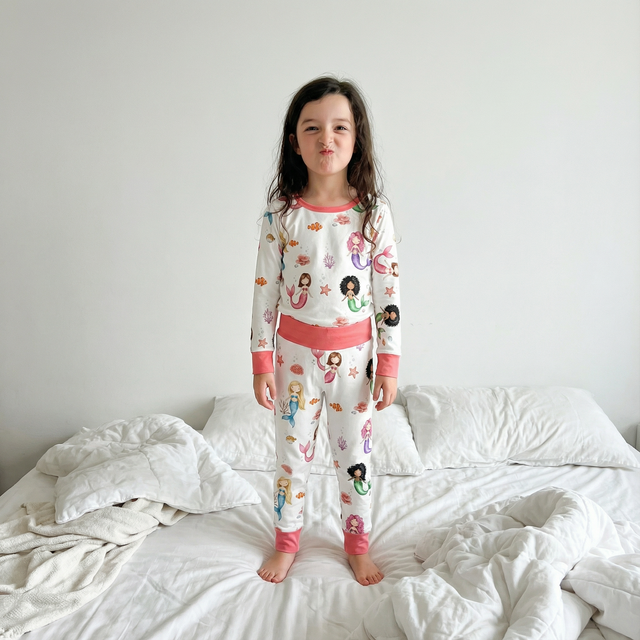 Personalized Baby Pajama Set in Little Mermaid