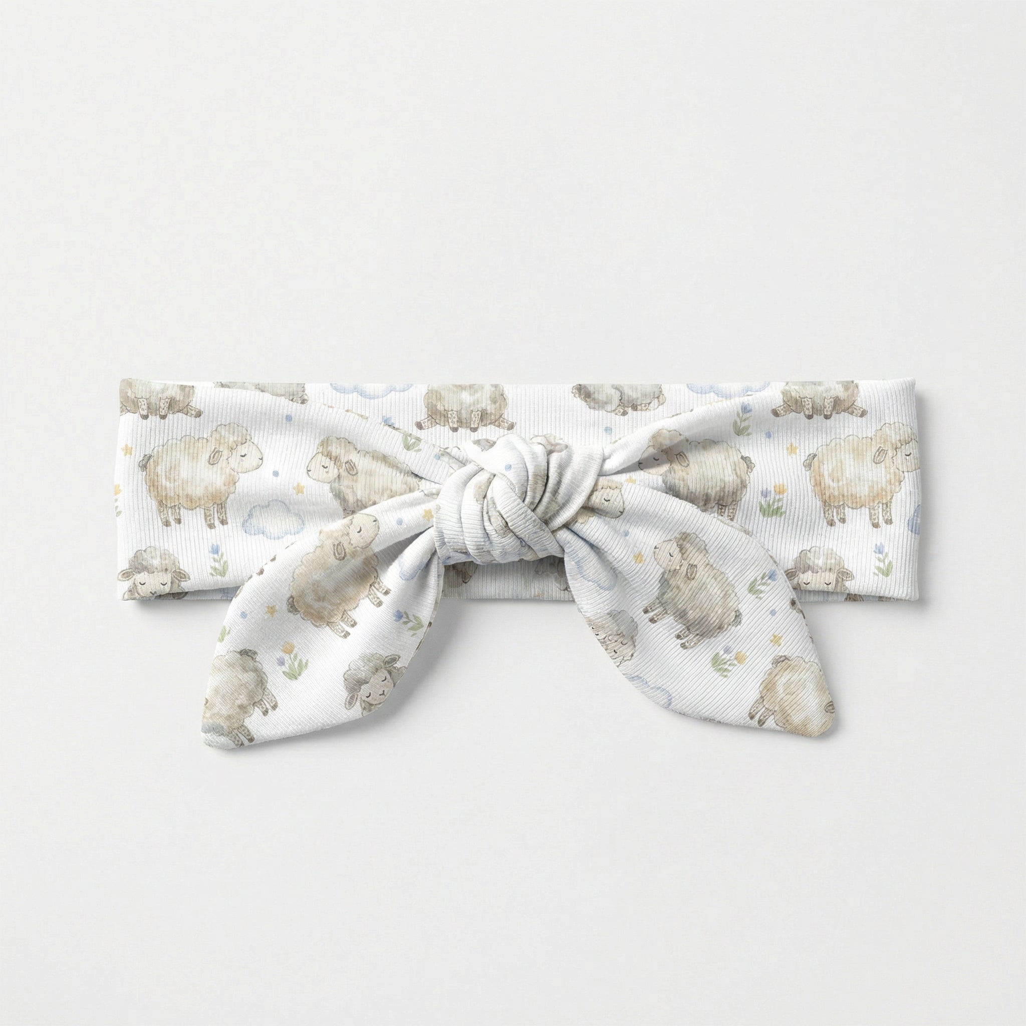 Personalized Knotted Headband in Lamb