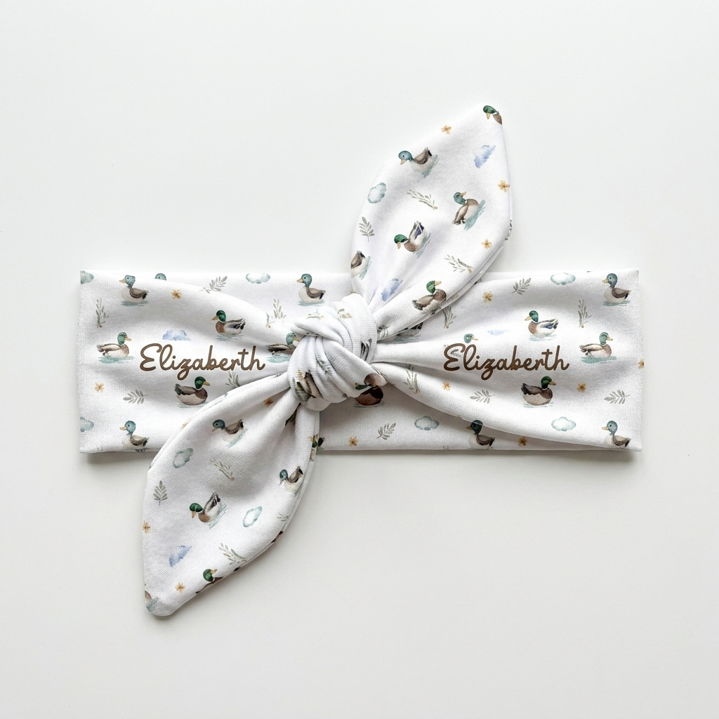 Personalized Knotted Headband in Mallard