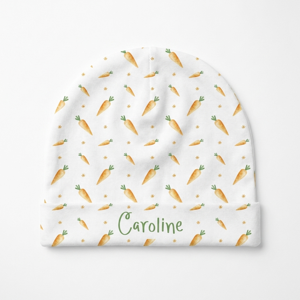 Personalized Beanie in Carrot