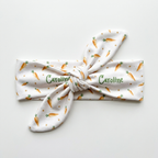 Personalized Knotted Headband in Carrot