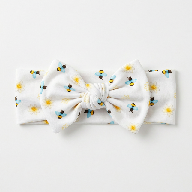 Personalized Bow Headband in BeeBee