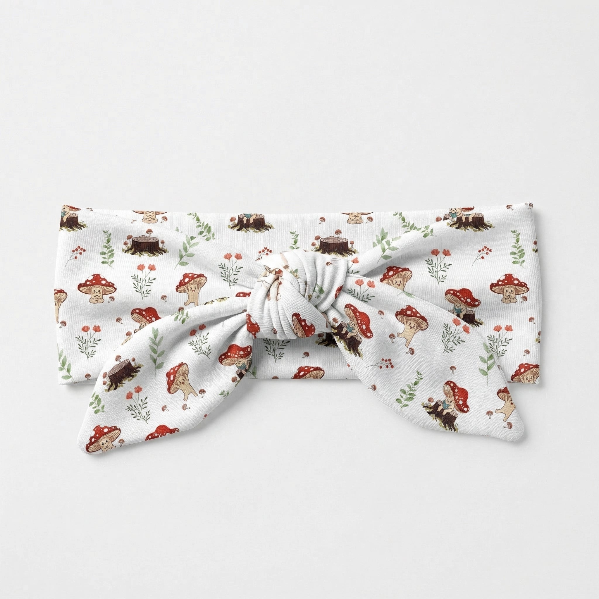 Personalized Knotted Headband in Mushroom