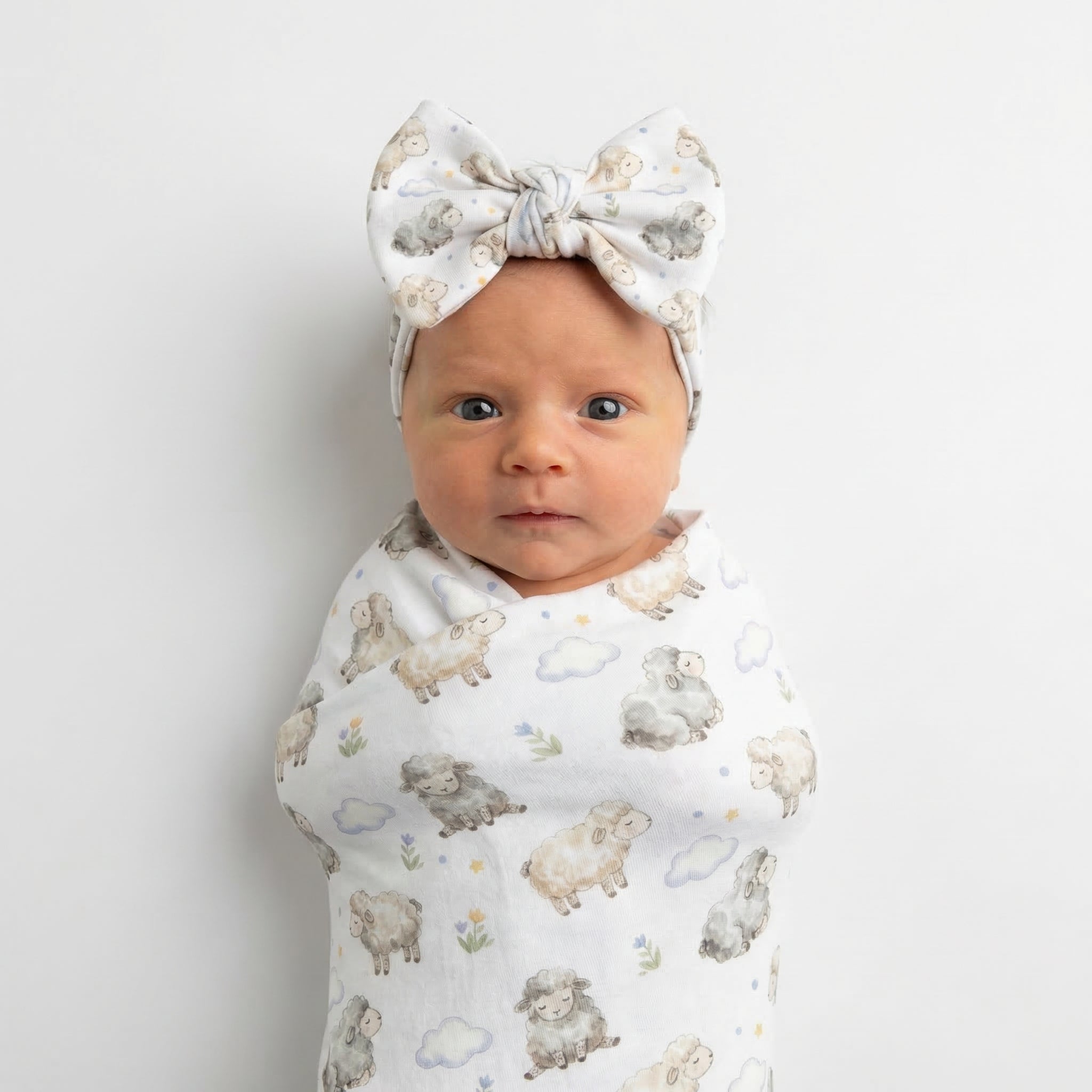 Personalized Bow Headband in Lamb