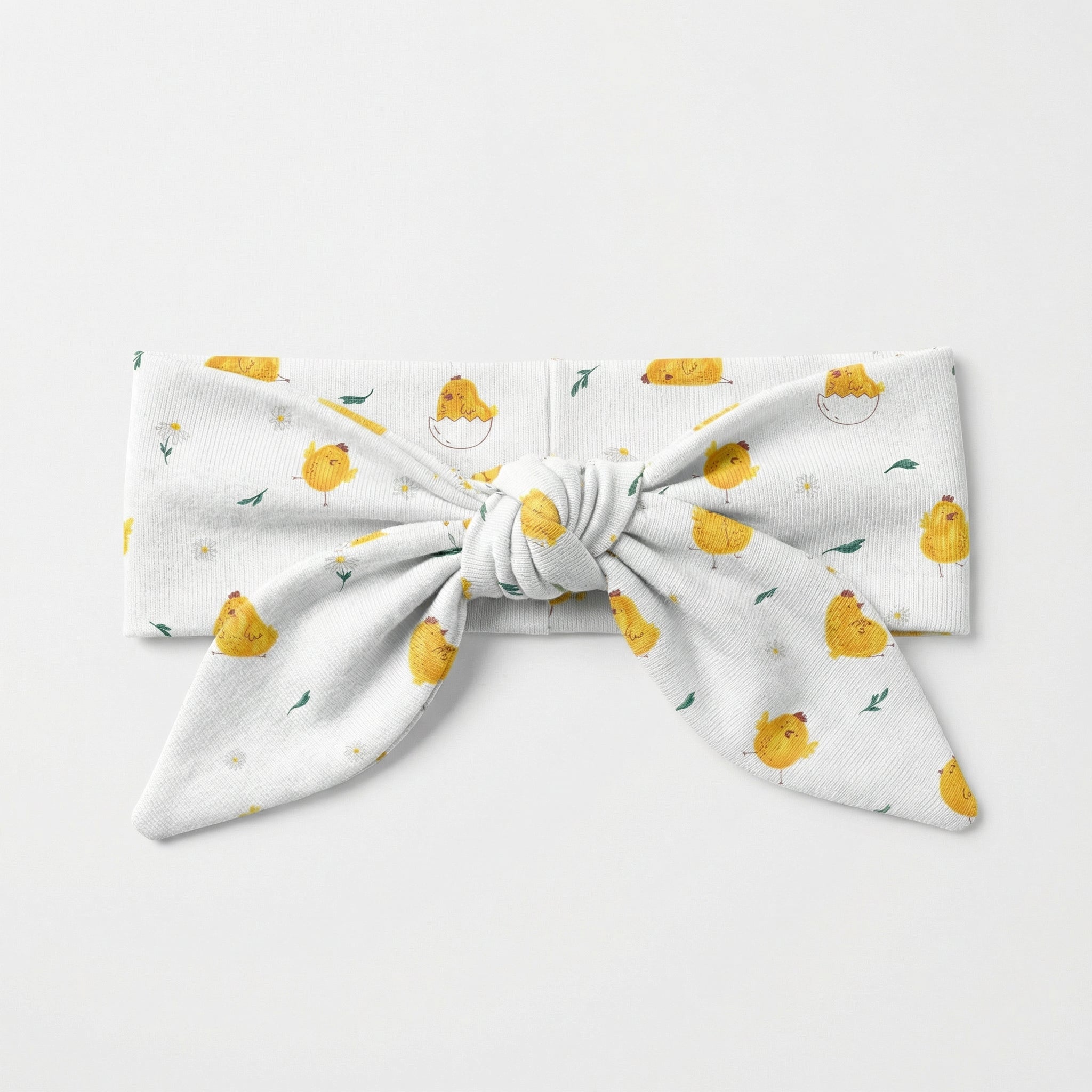 Personalized Knotted Headband in Little Chick