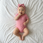 Personalized Bodysuit Font Duo in Peony