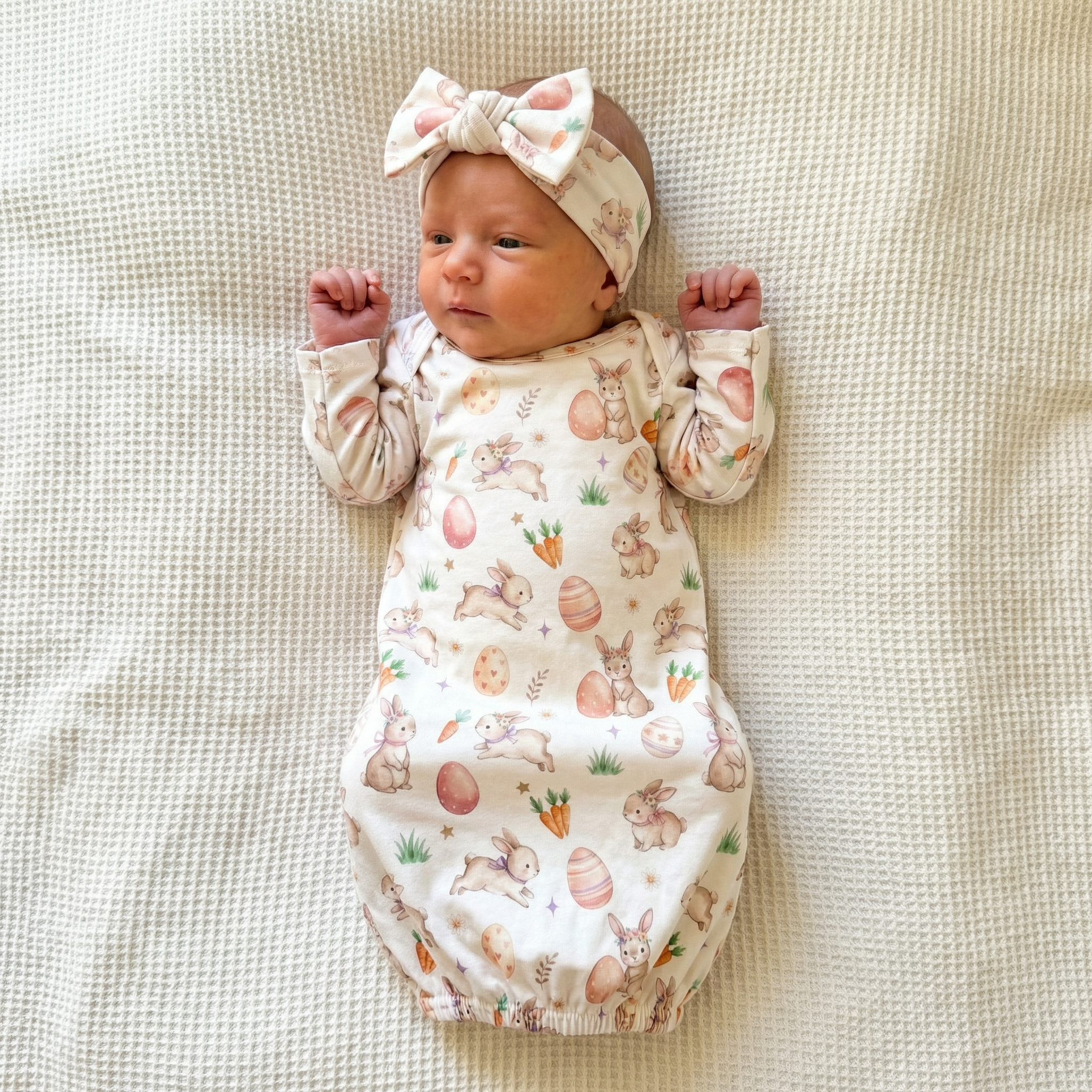 Sleep Gown in Pink Easter Eggs