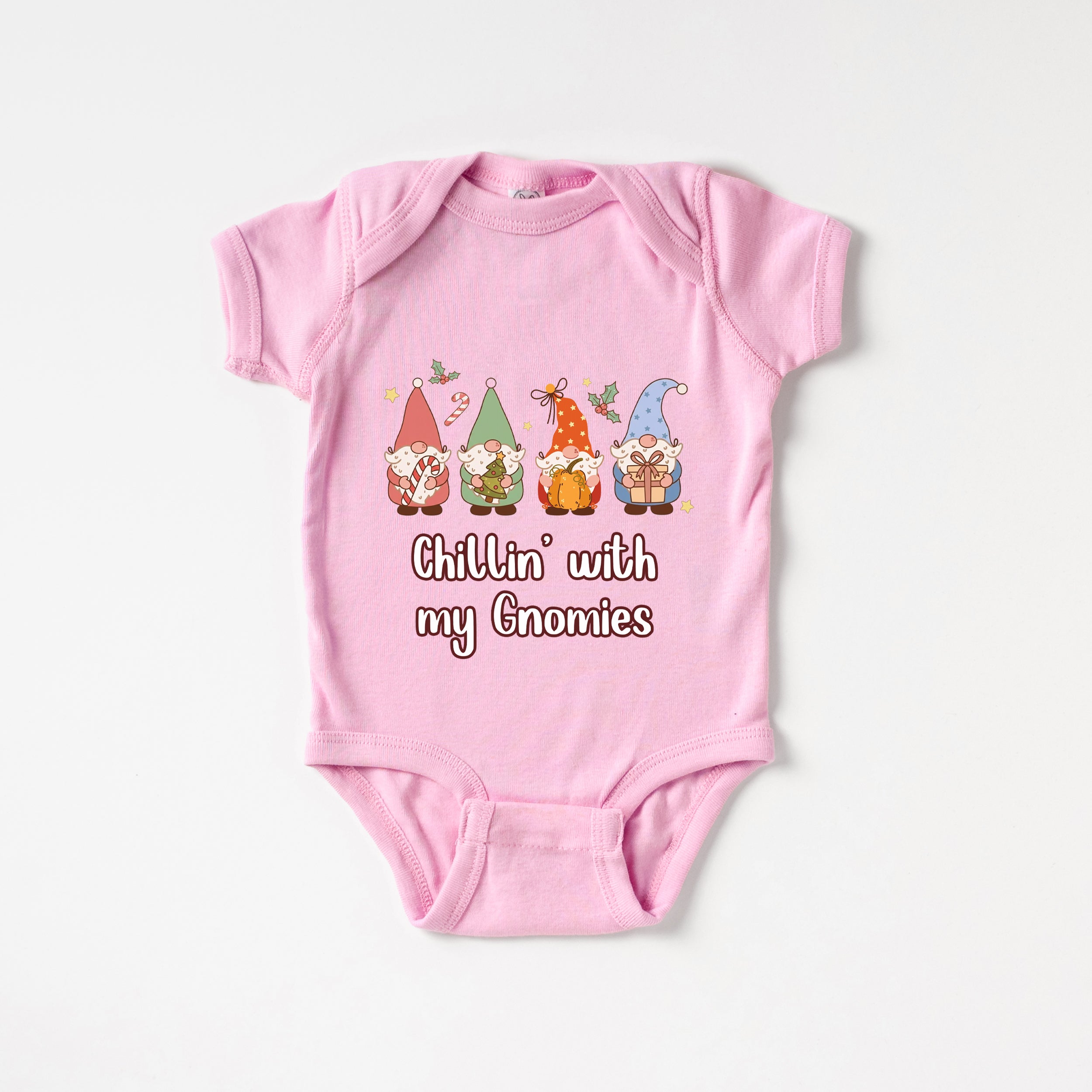 Graphic Bodysuit in Chillin' with my Gnomies
