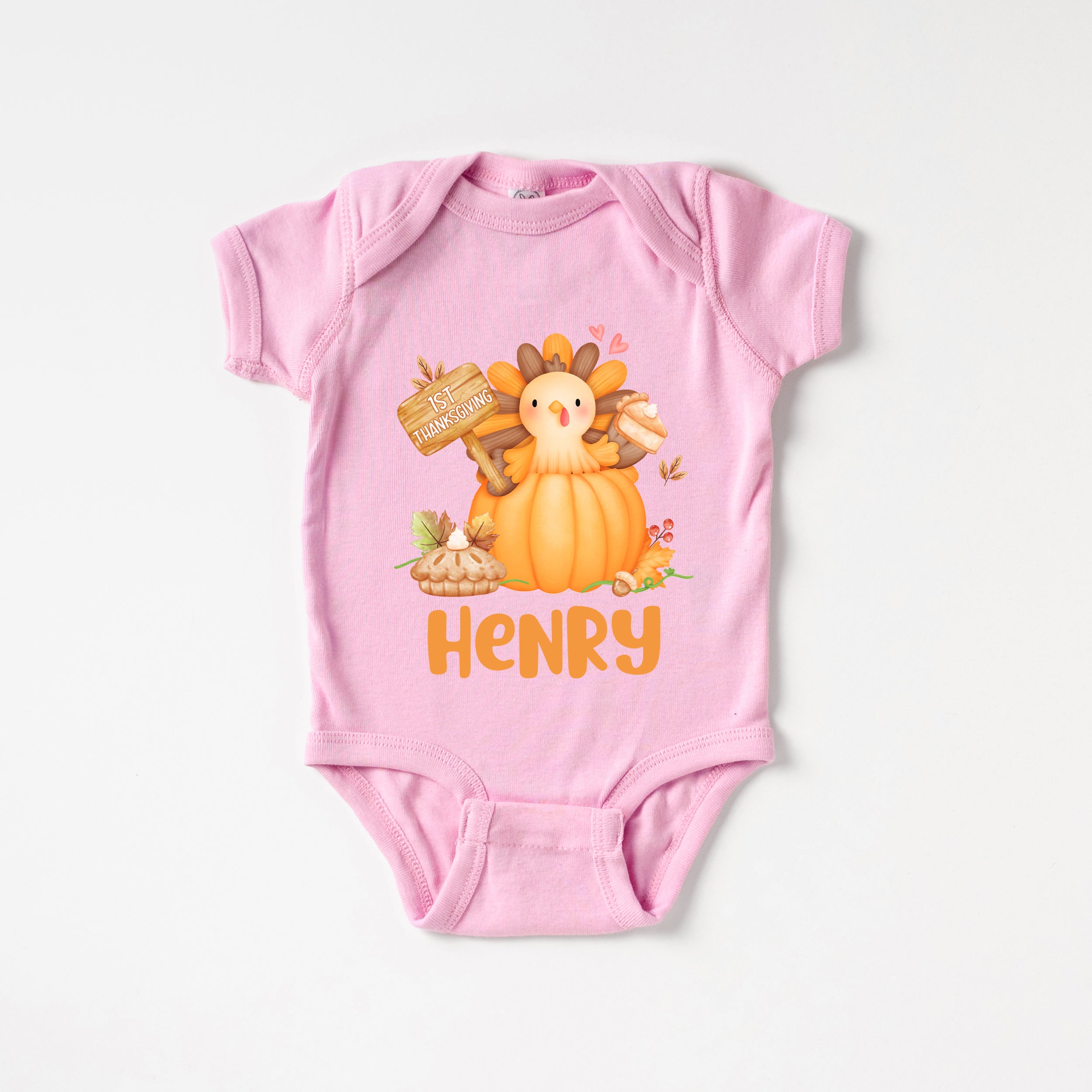 Personalized Bodysuit in Babe's 1st Thanks Giving