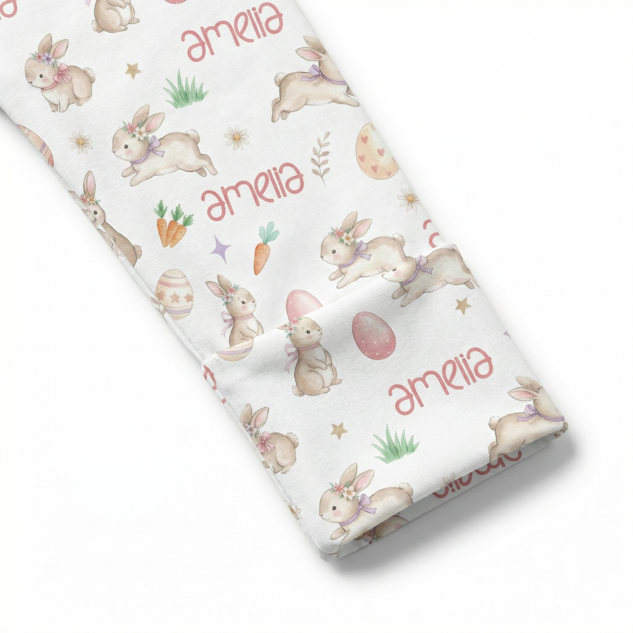 Personalized Sleep Gown in Pink Easter Eggs