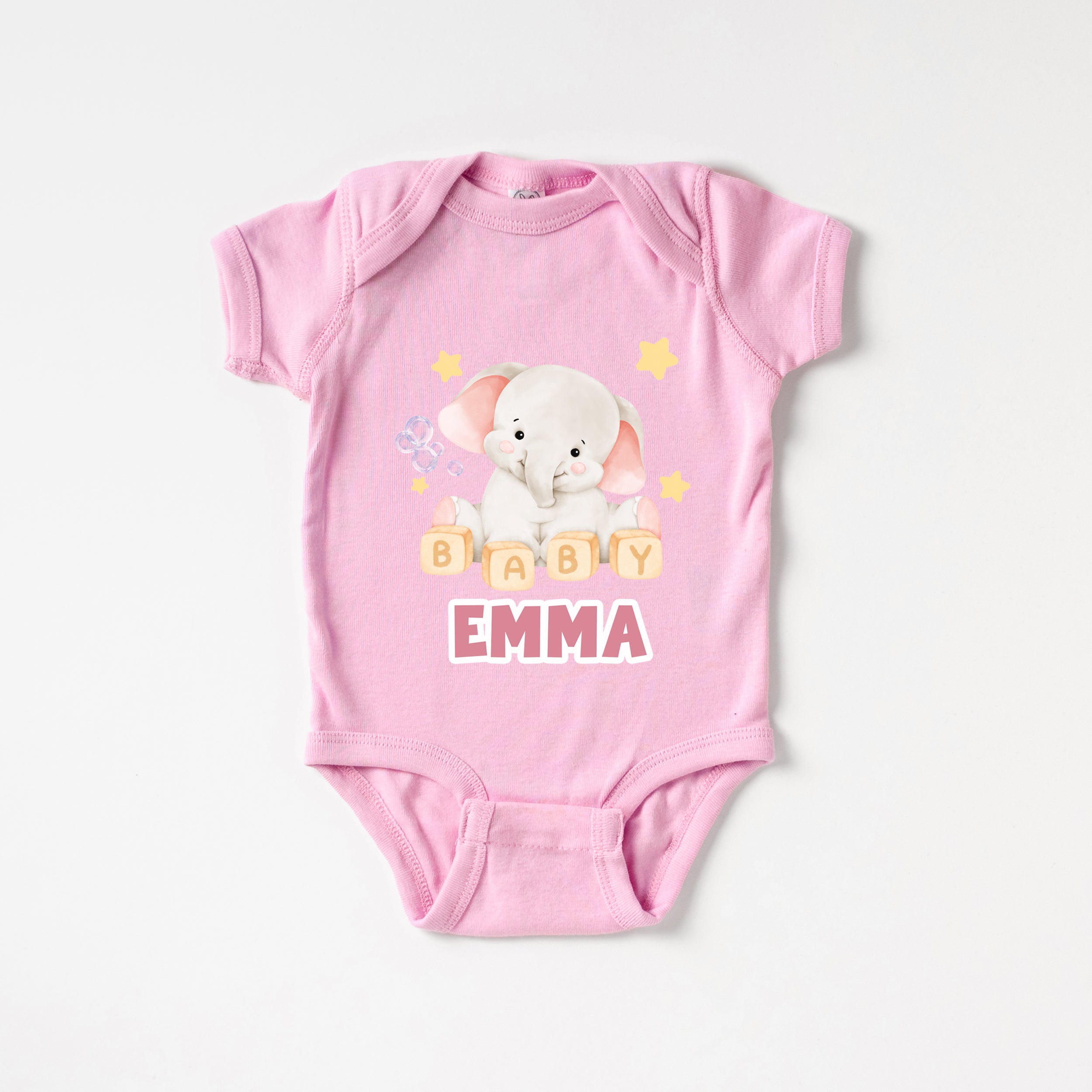 Personalized Graphic Bodysuit in Pink Milk Drunk