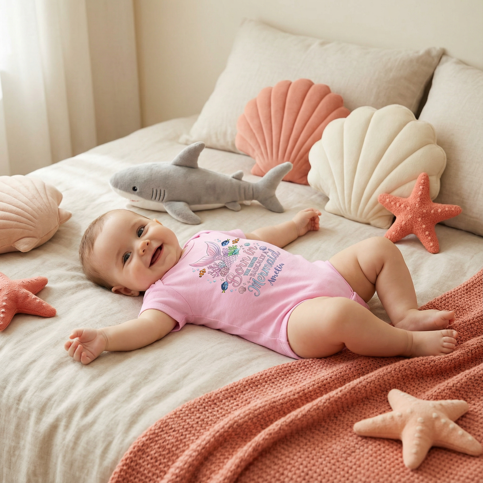 Personalized Bodysuit in Little Mermaid