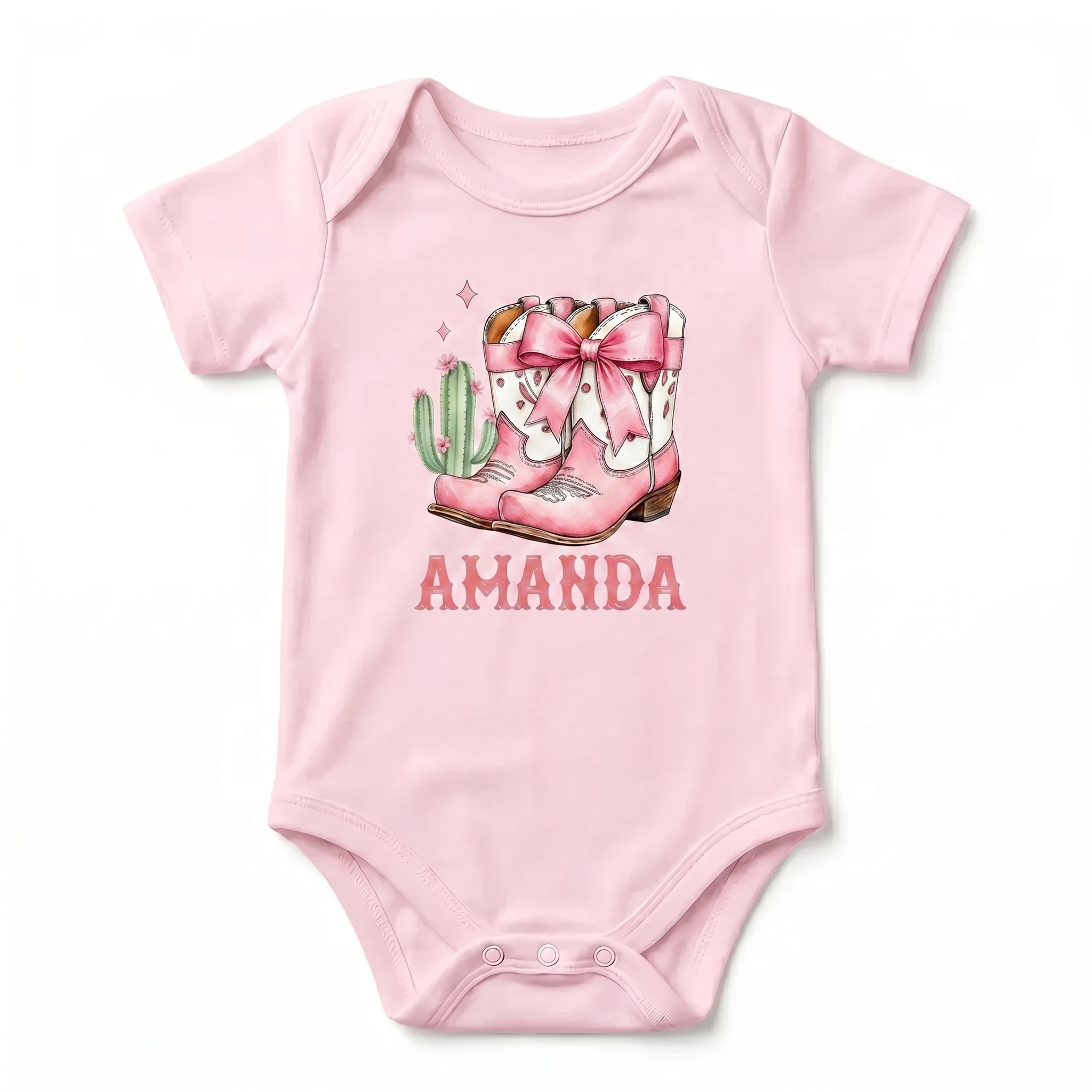 Personalized Graphic Bodysuit in Western Girl