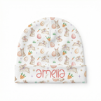 Personalized Beanie in Pink Easter Eggs