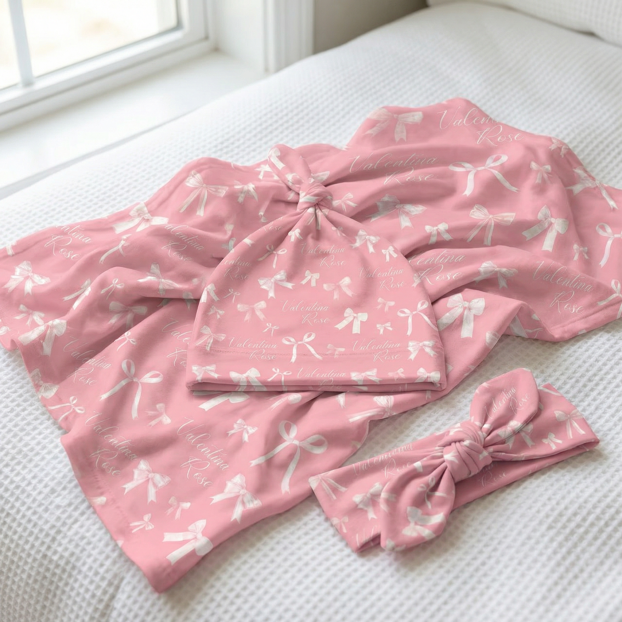 The Ultimate Baby Gift Set in Pink Coquette Bow