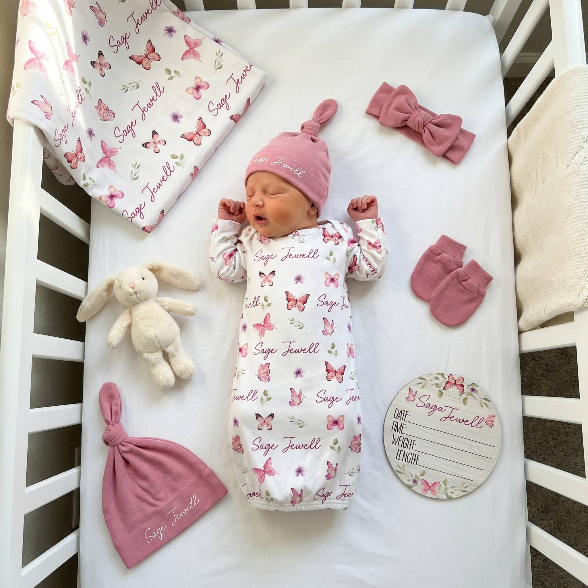 The Ultimate Baby Gift Set in Pink Butterfly
