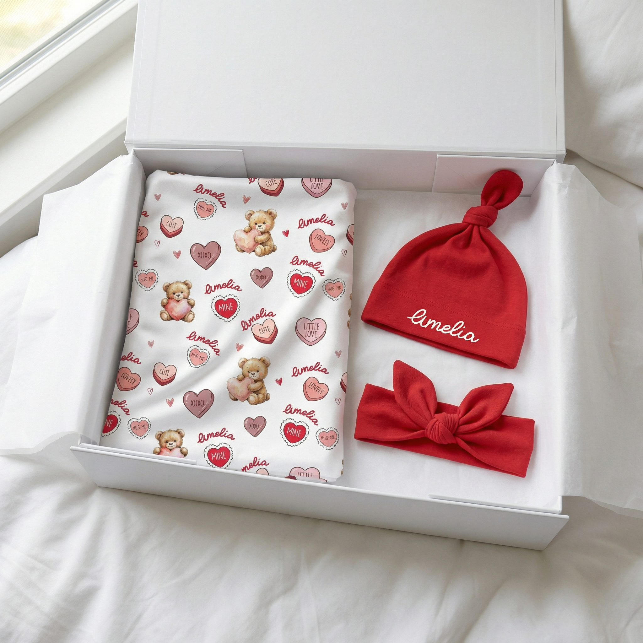 The Ultimate Baby Gift Set in Red Sweet Heart