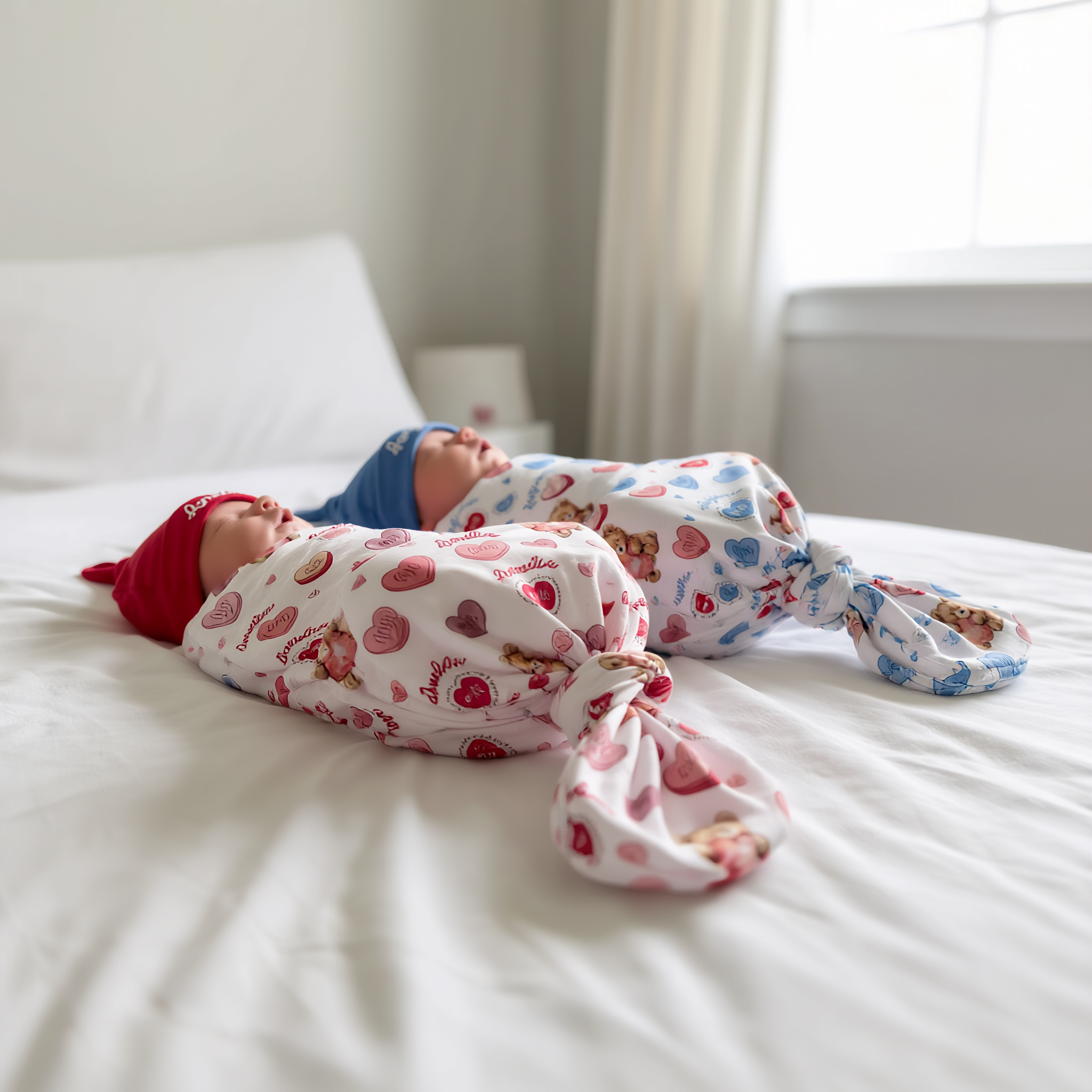 Personalized Swaddle in Red Sweet Heart