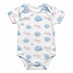 Personalized Bodysuit in Blue Hydrangea