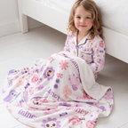 Personalized Blanket in Blush Boo