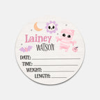 Personalized Wood Sign in Blush Boo