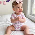 Personalized Bodysuit in Blush Boo