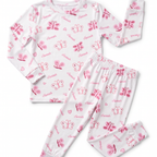 Personalized Two Piece Pajama Set in Dreamy Flutter