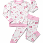 Personalized Baby Pajama Set in Dreamy Flutter
