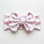 Personalized Bow Headband in Dreamy Flutter
