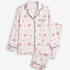Long Sleeve Women's Pajama Set in Dreamy Flutter