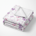 Personalized Blanket in Butterfly Whispers
