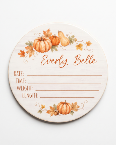 Birth Stats Sign in Enchanted Vine