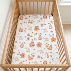 Personalized Crib Sheet in Enchanted Vine