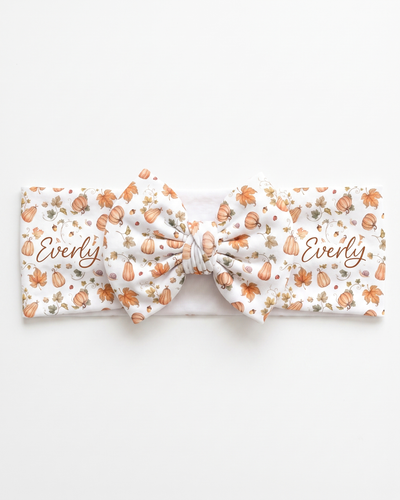 Personalized Bow Headband in Enchanted Vine
