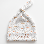 Personalized Knotted Hat in Forest Besties