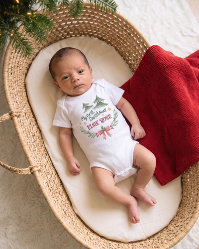 Personalized Graphic Bodysuit in My First Christmas
