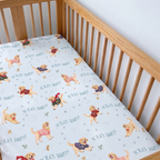 Personalized Crib Sheet in Winter Wag