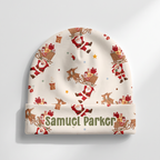 Personalized Beanie in Santa's Joyride