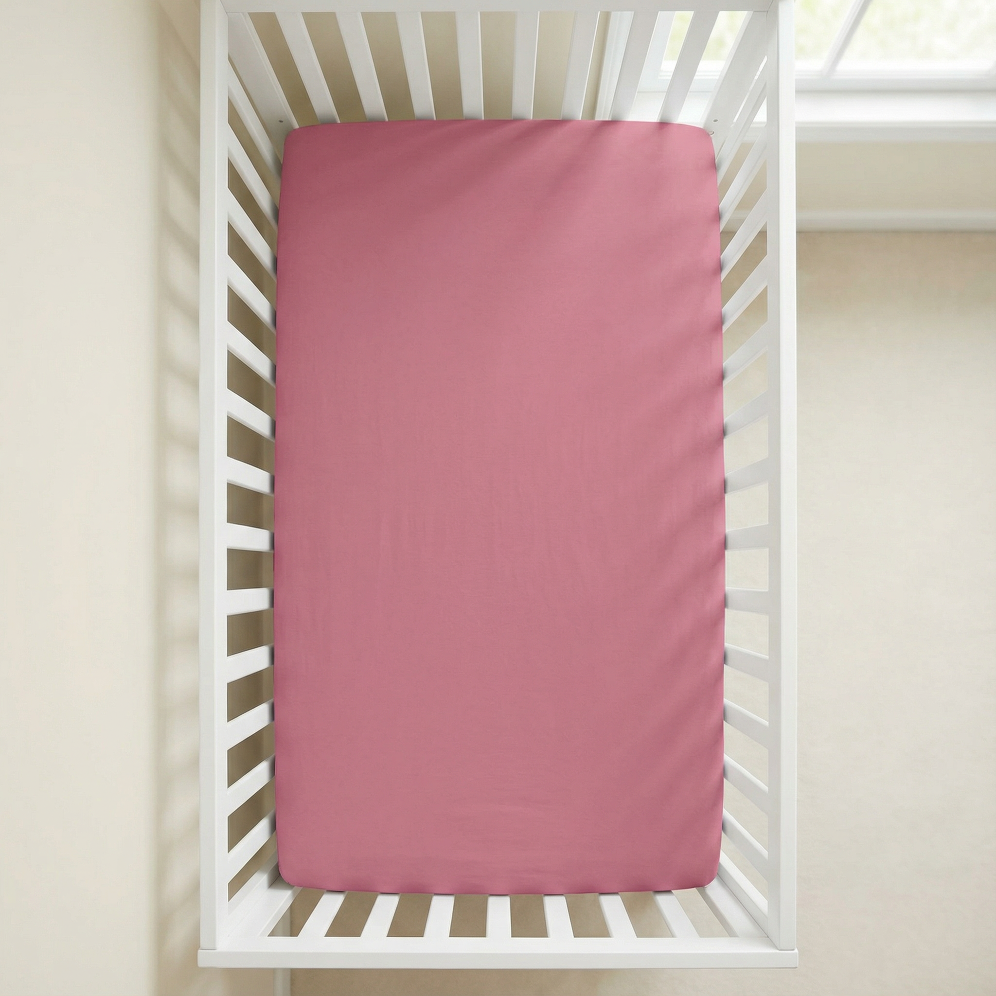 Crib Sheet in Rosewood